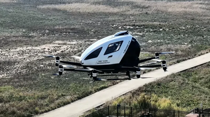 EHang EH216, eVtol con batterie a stato solido eVTOL batterie allo stato solido