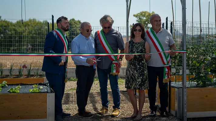 Inaugurazione di un orto agrivoltaico agrivoltaico per comunità energetiche