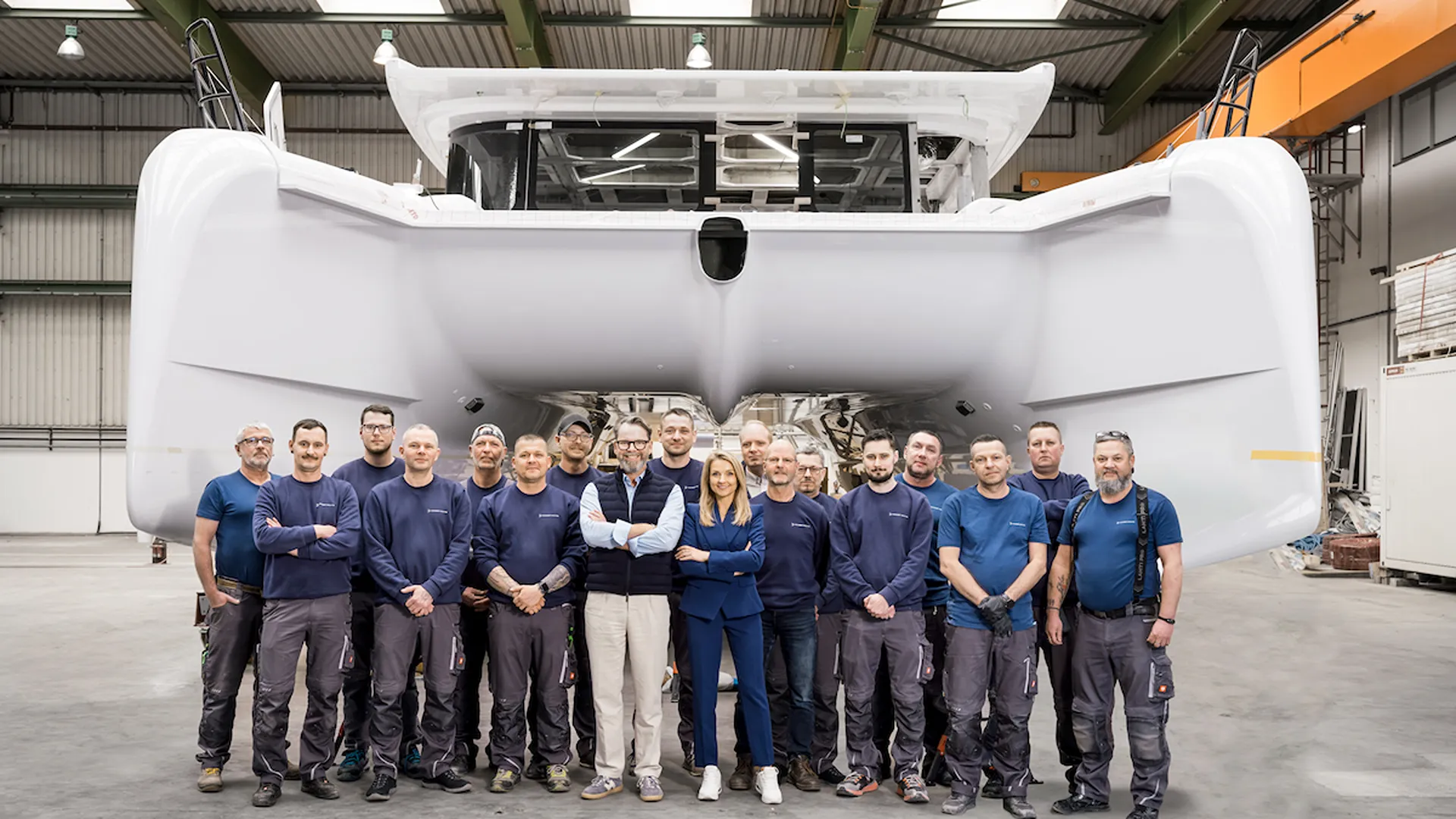 il Team di Pioneer Yacht Pioneer catamarano solare‑elettrico