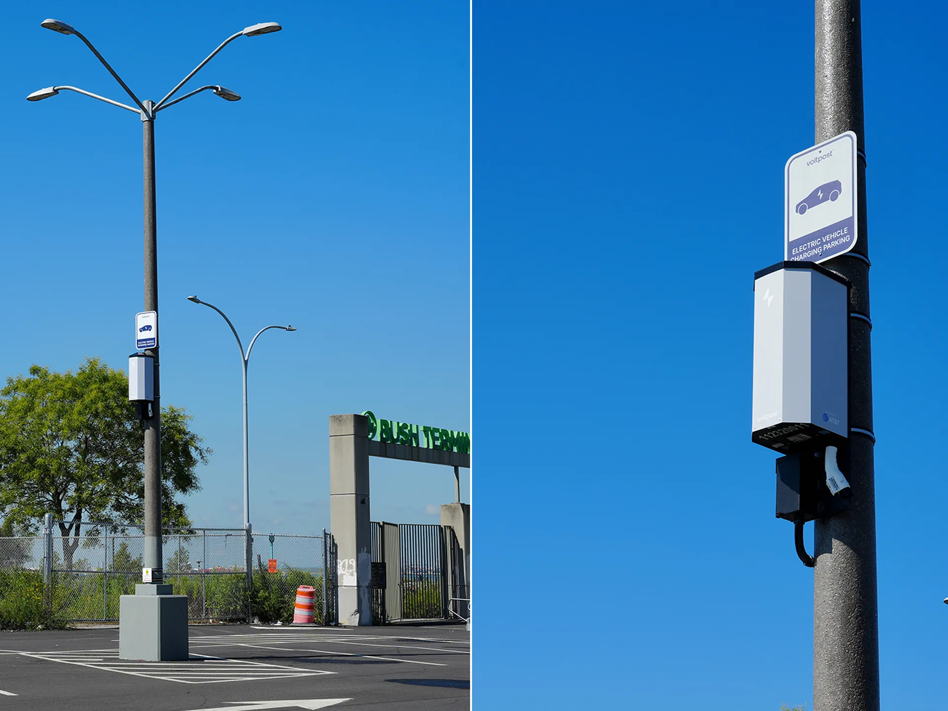 lampioni come colonnine di ricarica. La soluzione di Voltpost per gli USA Voltpost ricarica lampioni