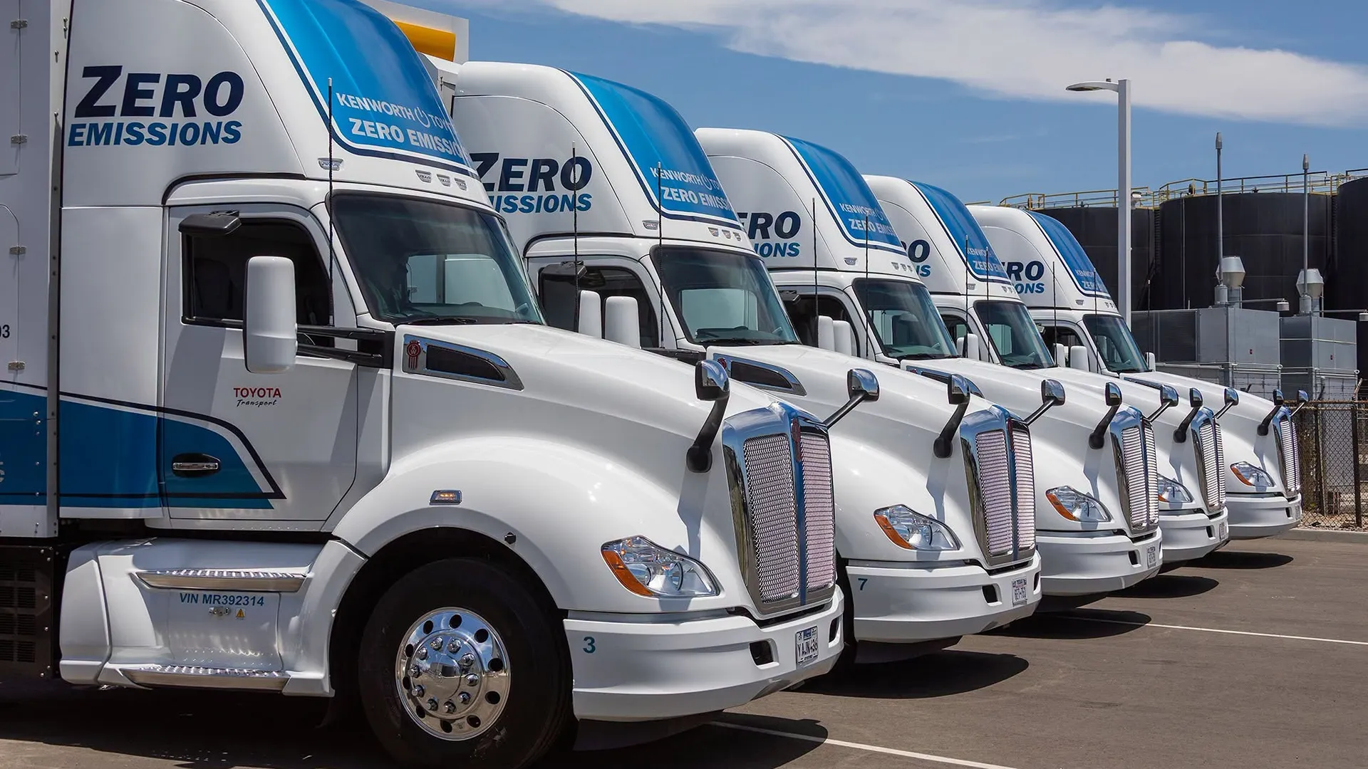 camion elettrici Toyota a Porto Los Angeles Porto Los Angeles