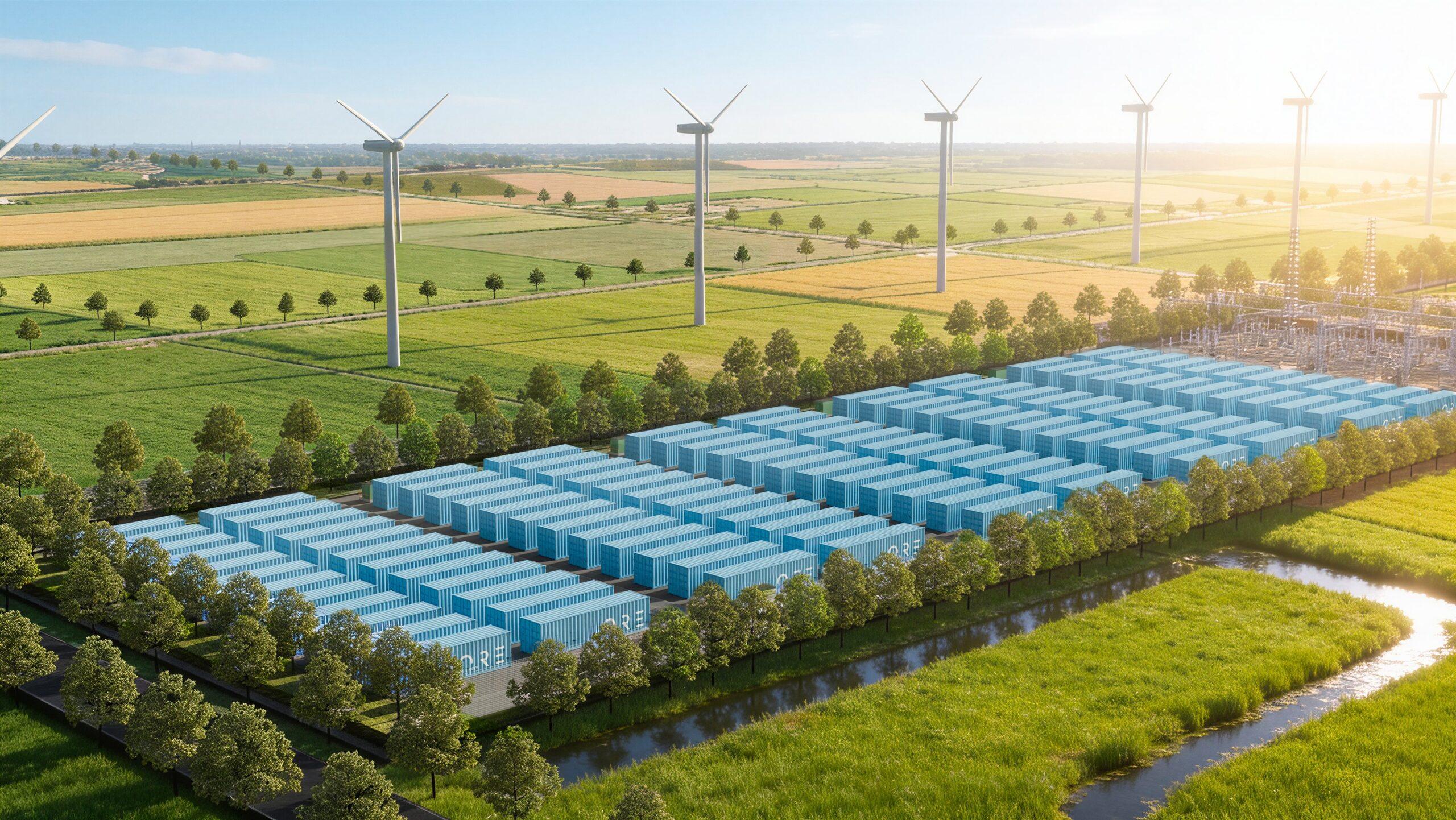 un sistema di accumulo per energia da fonti rinnovabili con la tecnologia ferro-aria di Ore Energy batterie ferro-aria