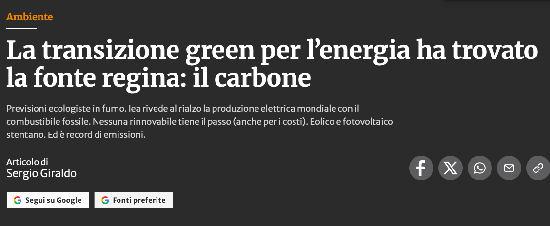 un futuro a carbone