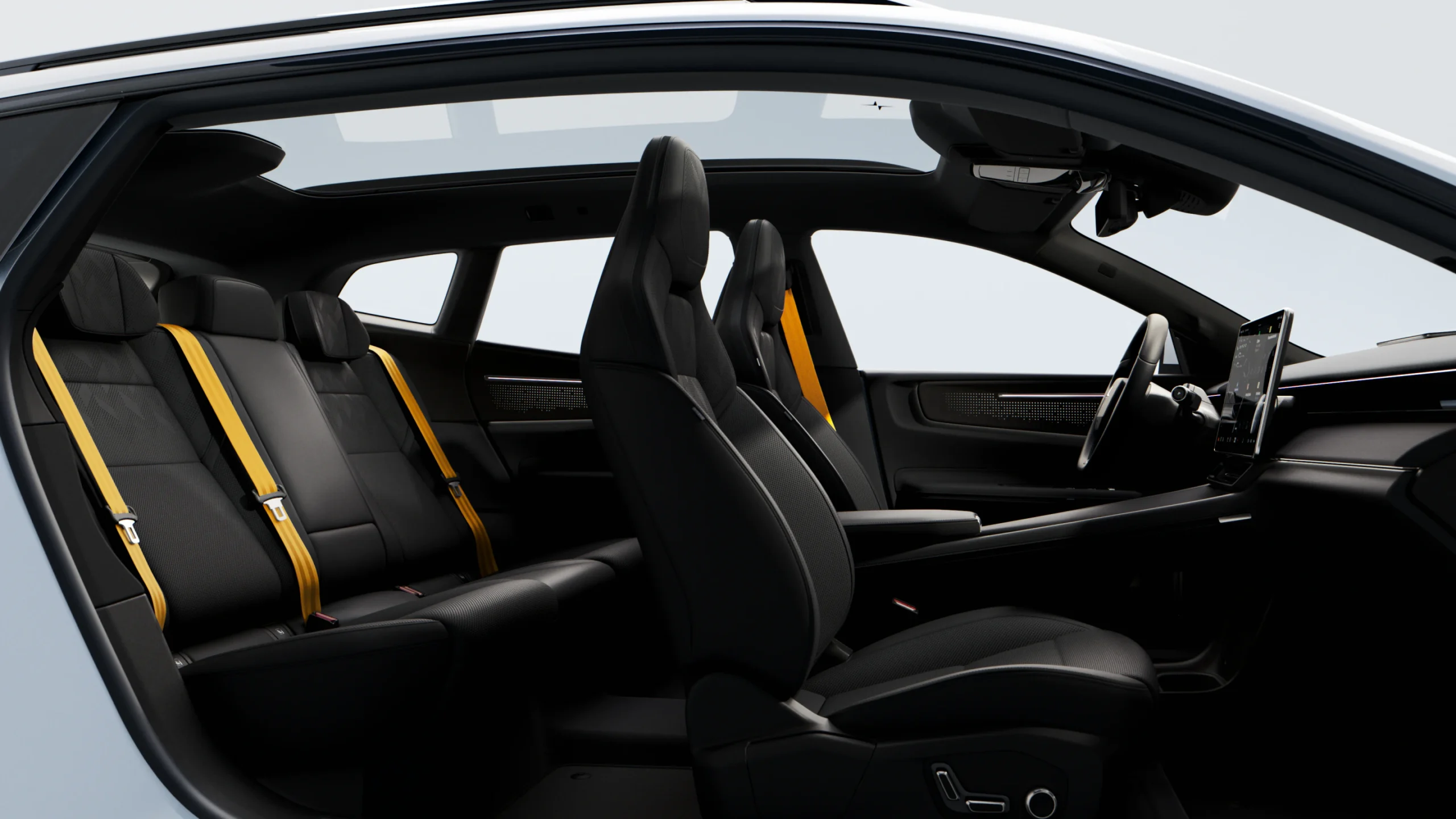 interni della Polestar 4 SUV Polestar 4 SUV