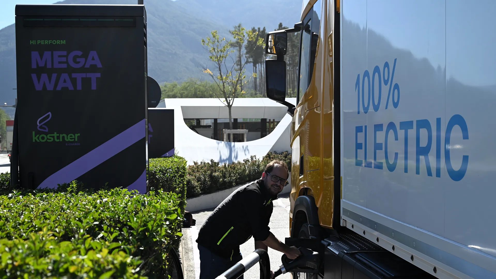 ricarica camion elettrico Scania