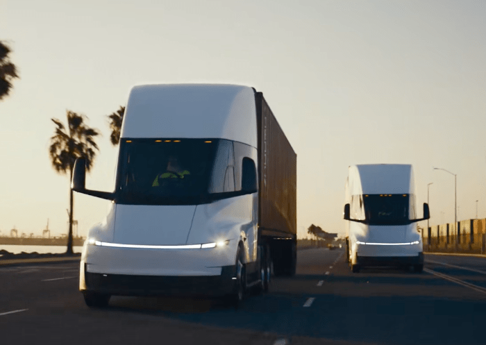 specifiche del Tesla Semi