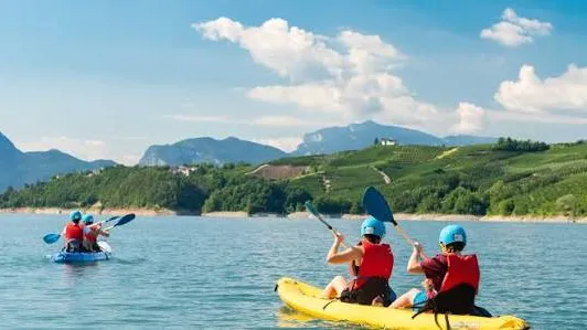 Lago Santa Giustina in canoa GO GO