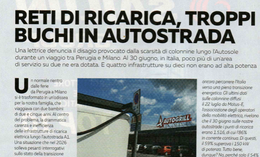 Ricariche insufficienti in A1