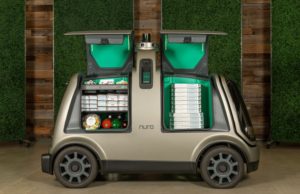 il veicolo elettrico a guida autonoma per la consegna delle pizze