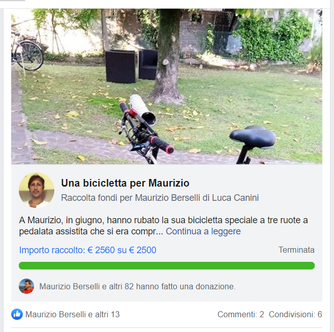La raccolta ha successo