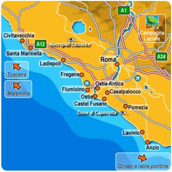 Litorale laziale colonnine