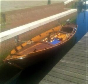 La barca tradizionale ormeggiata a Venezia 